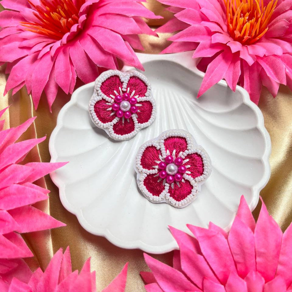 Pink flower Handmade Beaded Earrings #MadeInIndia #tivra #tivracreation #floral #flower #earrings #fashionable
#VocalForLocal
#SupportIndianMakers
#HandmadeWithLove
#IndianAccessories
#SupportLocalBusiness