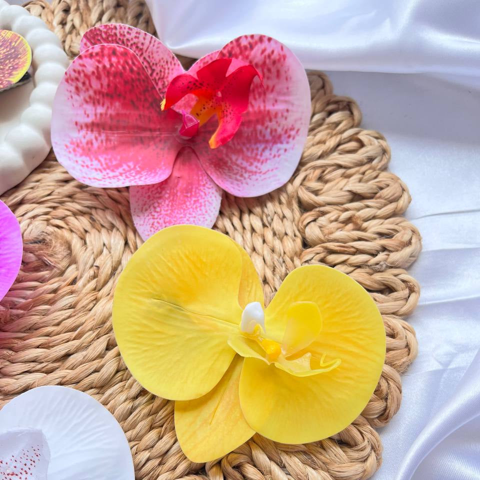 Yellow Red Orchid Flower Hairclips #FloralHairClips #tivra #tivracreation
#OrchidHairClip
#FlowerHairAccessory
#FlowerHairClips
#OrchidVibes
#FloralVibes
#BloomInStyle