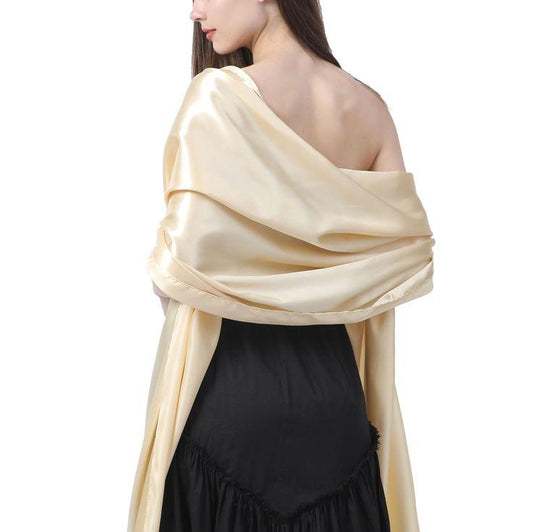 Long/Rectangular Satin Silk Scarf
