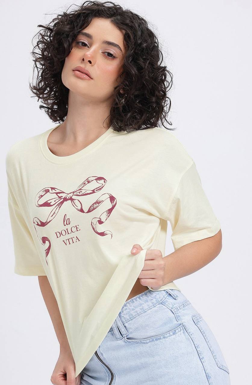 Cream Printed Drop-Shoulder Sleeves T-shirt #MadeInIndia
#fwd #tivra #tivracreation
#SustainableFashion
#EcoFriendlyCotton
#IndianFashionBrand
#SlowFashionIndia