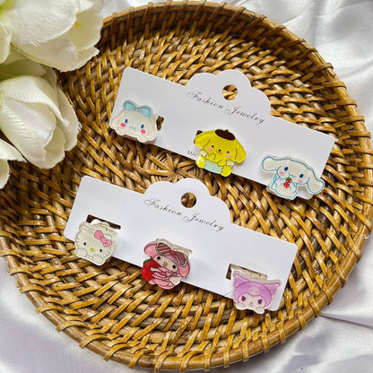 Cartoon-themed earrings on display with a woven plate and white flowers. #KittyHairClips #tivra #tivracreation
#KittyCharmSet
#CuteHairAccessories
#KidsHairClips
#HairClipSet
#AdorableAccessories
#CartoonHairClips
#GirlsHairAccessories
#TrendingHairClips
#KawaiiAccessories
#CuteKidsFashion
#StylishHairClips
#HairAccessoriesIndia
#KidsFashionIndia
#OnlineShoppingIndia
#AccessoryLove
#GiftForGirls
#HairClipCollection
#CuteClipSet
#FashionAccessories