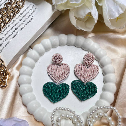 Tivra Creation Green Flag Heart Handmade Beaded Earrings #ShopifyFinds

#AffordableJewelry

#PocketFriendlyStyle

#SupportSmallBusiness

#ShopHandmade

#WomenOwnedBrand

#ShopLocalIndia