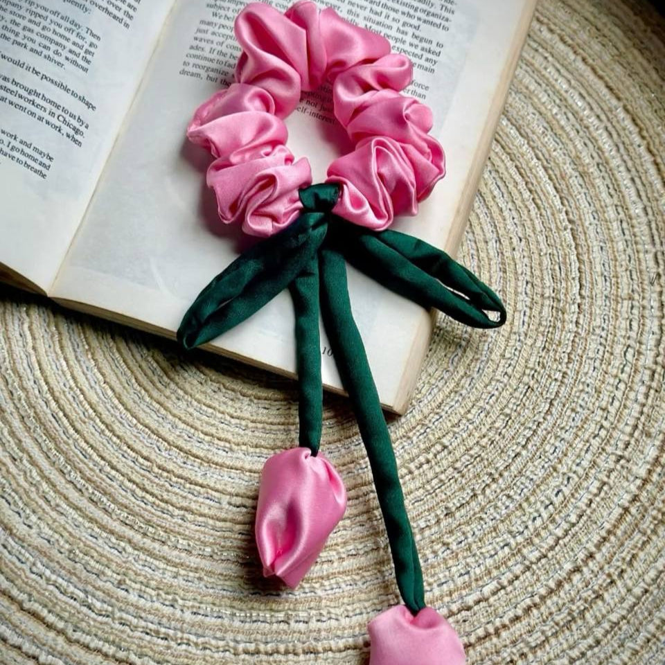 Tulip Organza Scrunchies #ShopWithUs #OnlineShoppingIndia #ShopifyStore #FlipkartFinds #AmazonMustHaves #tivra #tivracreation #EcommerceStyle #SmallBusinessIndia #SupportLocalBrands #ShopSmartLookCute