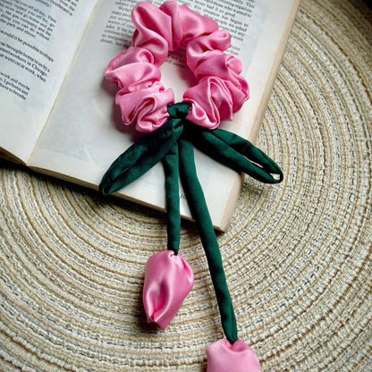 Tulip Organza Scrunchies #ShopWithUs #OnlineShoppingIndia #ShopifyStore #FlipkartFinds #AmazonMustHaves #tivra #tivracreation #EcommerceStyle #SmallBusinessIndia #SupportLocalBrands #ShopSmartLookCute