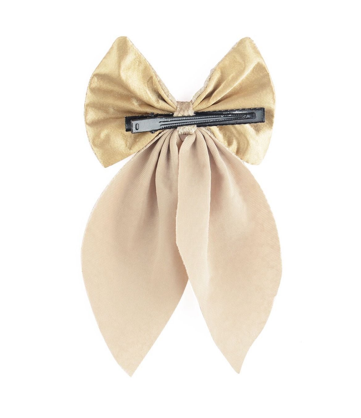 Heart Printed Pigtail Bow Hairclips