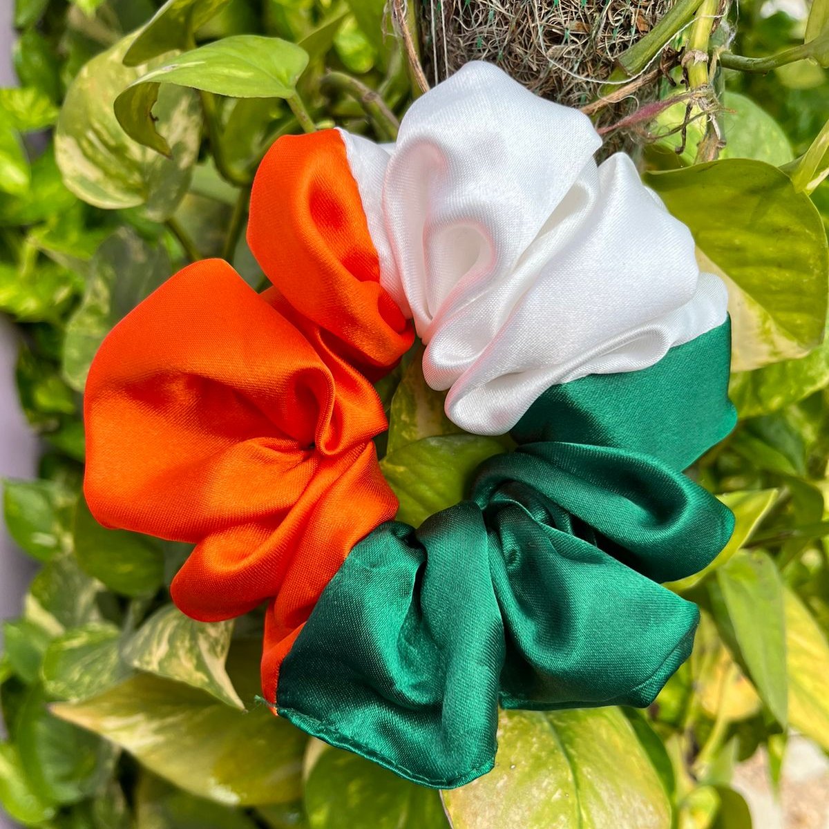 Tricolour Scrunchies(Indian Flag)