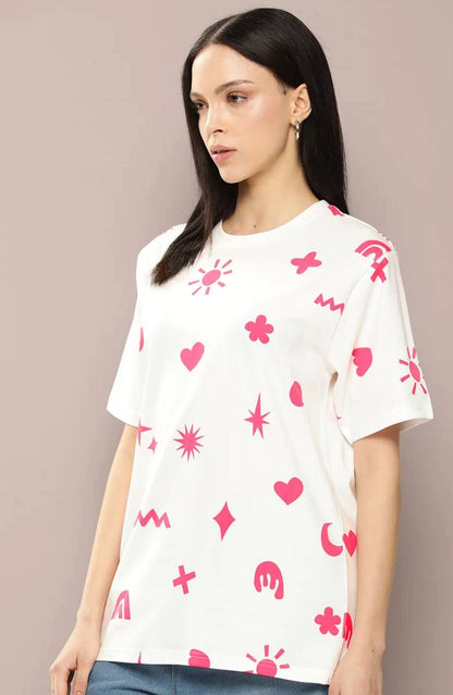 Women Graphic Printed T-shirt #CoolAndCasual #EverydayLook #tivra #tivracreation #StreetwearIndia #TrendyWear #YouthStyle #UrbanOutfit #EasyStyle