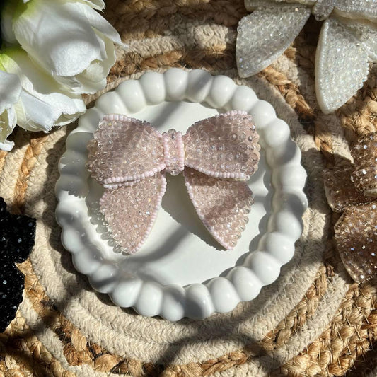 Beaded Softest Pink - Bejeweled Bow