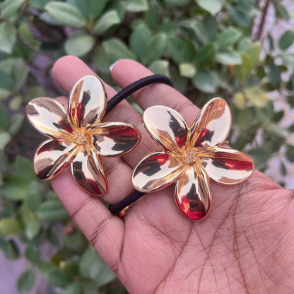 Premium Anti-Tarnish Pony Cuffs Metal Hair Band Ties Accessories by TIVRA CREATION with Air Tight Pouch