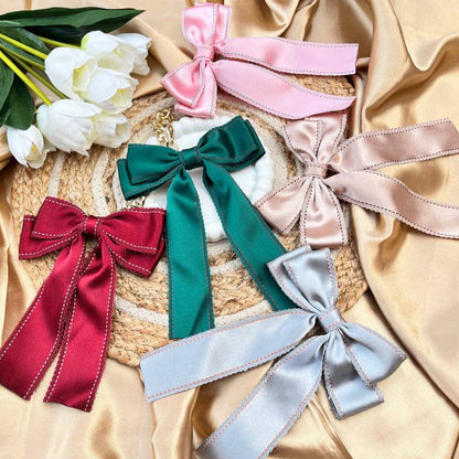 Elegant Satin Bow Clips