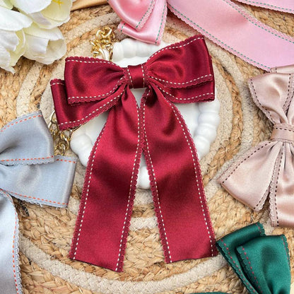 Elegant Satin Bow Clips