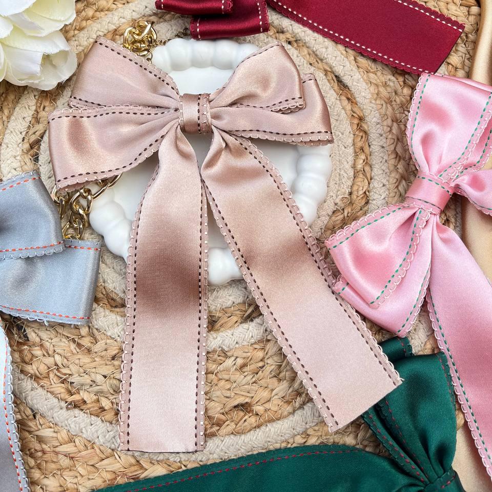 Elegant Satin Bow Clips