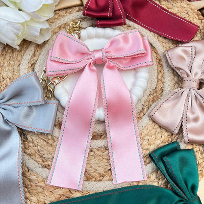 Elegant Satin Bow Clips