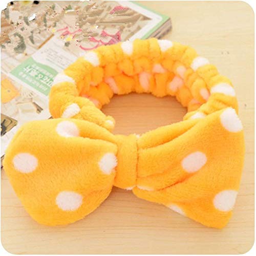 Romantic Facial Spa Makeup Cleansing Cute Bow Velvet Elastic Headband for Women