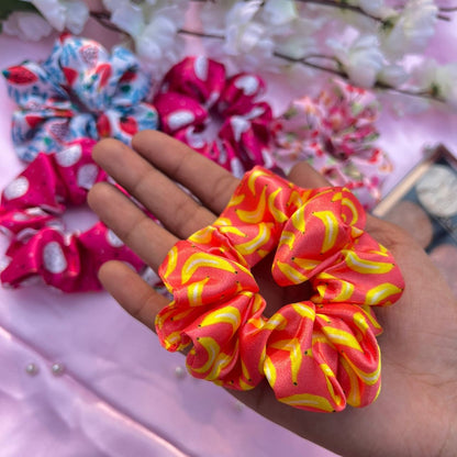 Fruit Satin Scrunchies