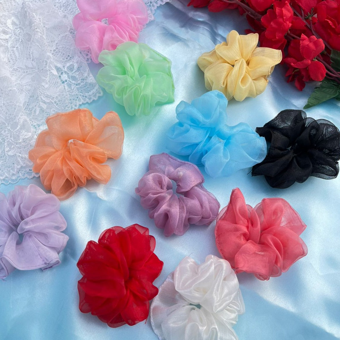 Organza Scrunchies